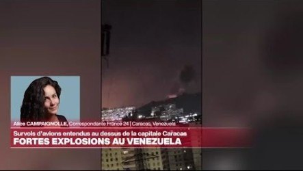 伴隨飛機轟鳴　委內瑞拉首都爆炸連傳、要地冒煙