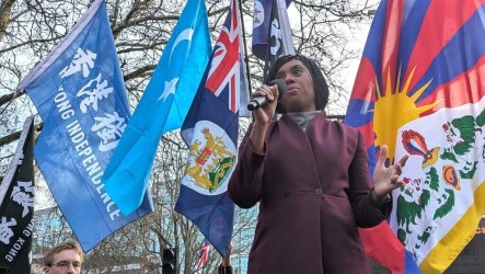 中國巨型使館建案抗議集會　英保守黨黨魁籲力抗北京