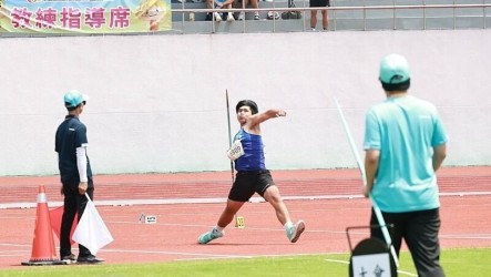 花蓮洪災後剩1支標槍練習 光復國中田佳恩拚金牌