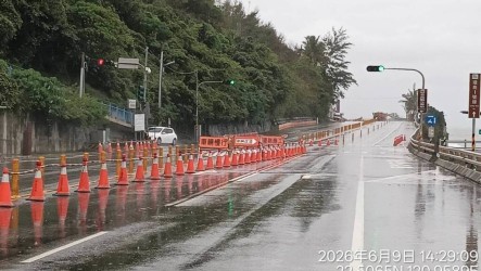 豪雨影響  南迴公路金崙至多良路段南下車道封閉