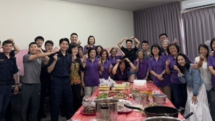 慶祝警察節　中市志工隊送暖慰勞二分局員警